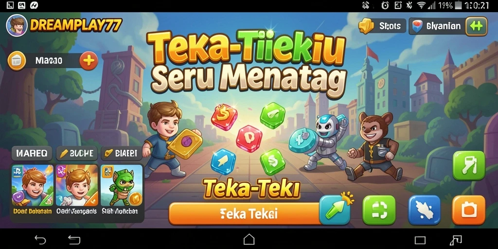 Tampilan antarmuka Teka-Teki DREAMPLAY77 yang menarik dan interaktif.