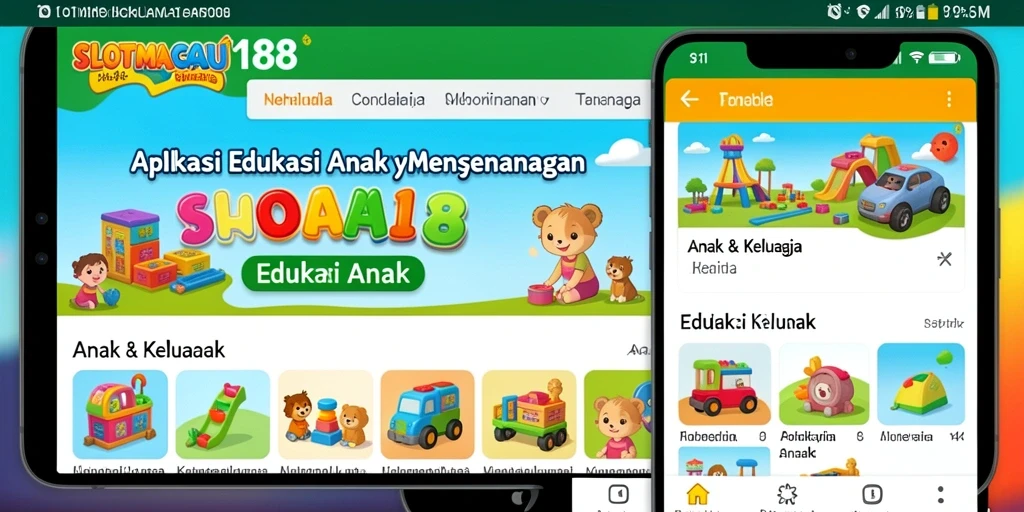 Tampilan antarmuka SLOTMACAU188 yang ramah anak.