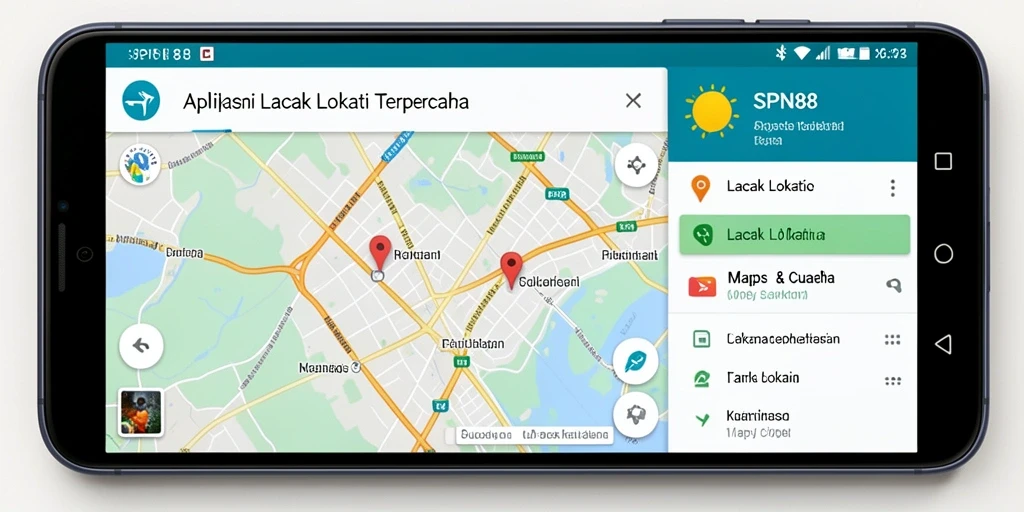 Antarmuka SPN88 menampilkan lokasi pengguna secara akurat.