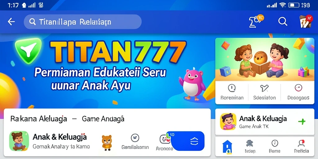 Screenshot antarmuka permainan edukatif TITAN777 yang menarik.