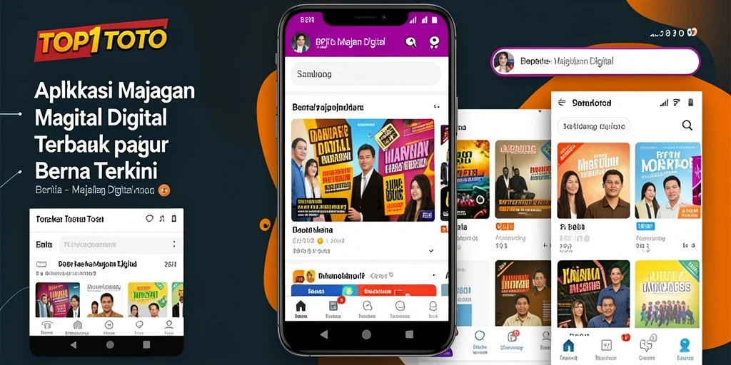 Antarmuka aplikasi TOP1TOTO yang modern dan informatif.