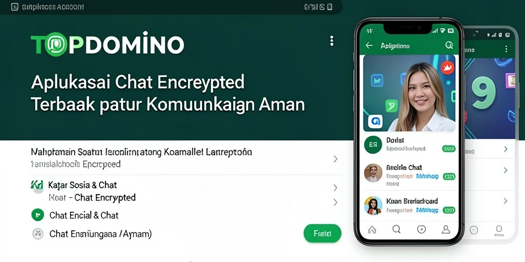 Antarmuka aplikasi TOPDOMINO yang intuitif dan aman untuk chatting.